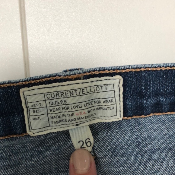 Current/ Elliott Cropped Straight Leg Denim - Picture 5 of 5